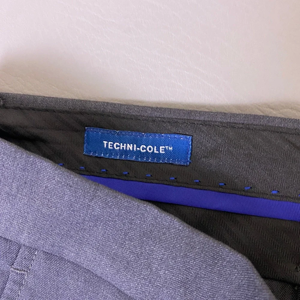 Kenneth Cole Reaction Techni-Cole Dress Pants Men's 33x32 Grey Stretch New‎ NWT